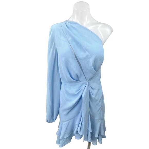 Michael Costello xRevolve Sunny Cutout One Shoulder Mini Dress M - Picture 3 of 9